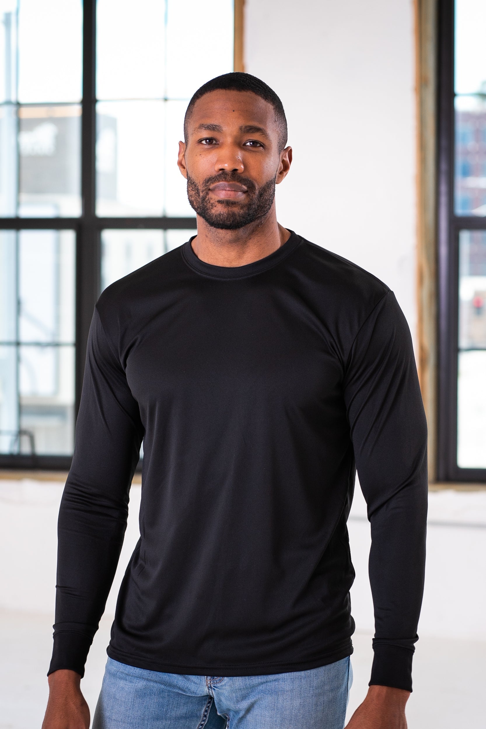 Unisex Polyester Long Sleeve Tee